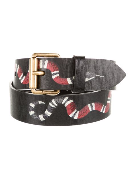 gucci kingsnake belt black